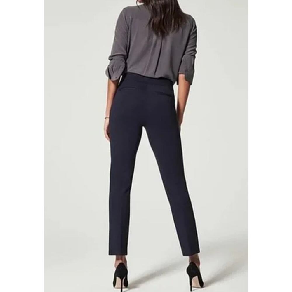 Spanx SPANXsupersmooth PerfectFit Ponte Slim Straight Pant in Navy Size Large - Picture 2 of 12